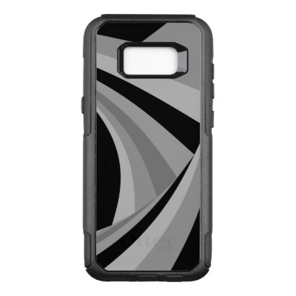Modern Stylish Black White Silver Pattern OtterBox Commuter Samsung Galaxy S8+ Case