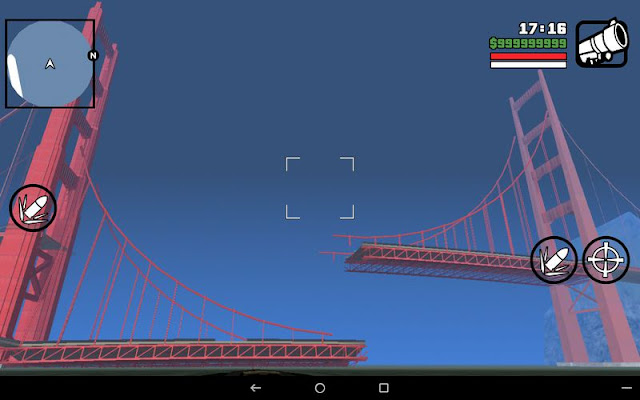 Collapsed Giant Red Bridge GTA SA Android broken san fierro las venturas bridge red big mod