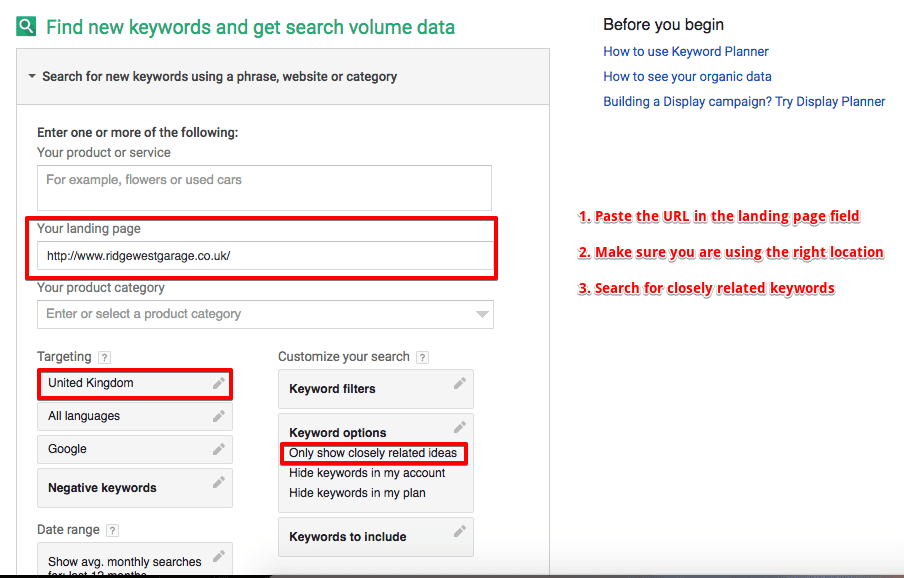 search volume data