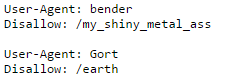 Reddit Bender and Gort references in robots.txt