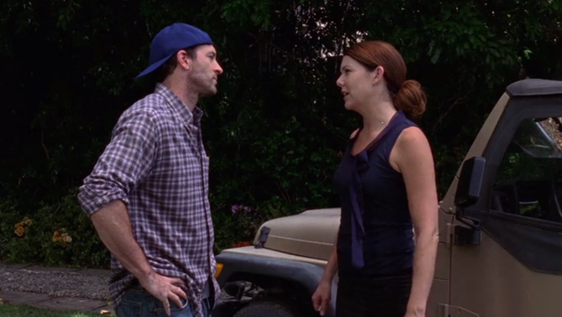 In the final season premiere of Gilmore Girls, Luke and Lorelai break up.