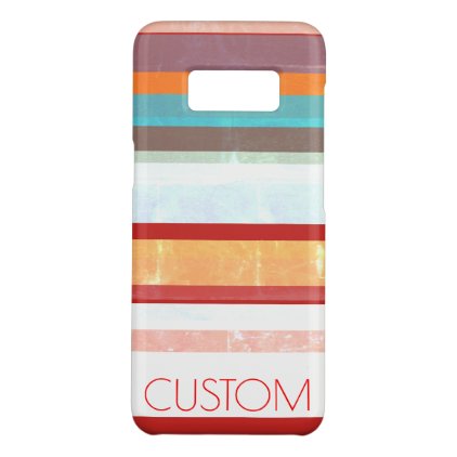 Personalized Stripes Case-Mate Samsung Galaxy S8 Case