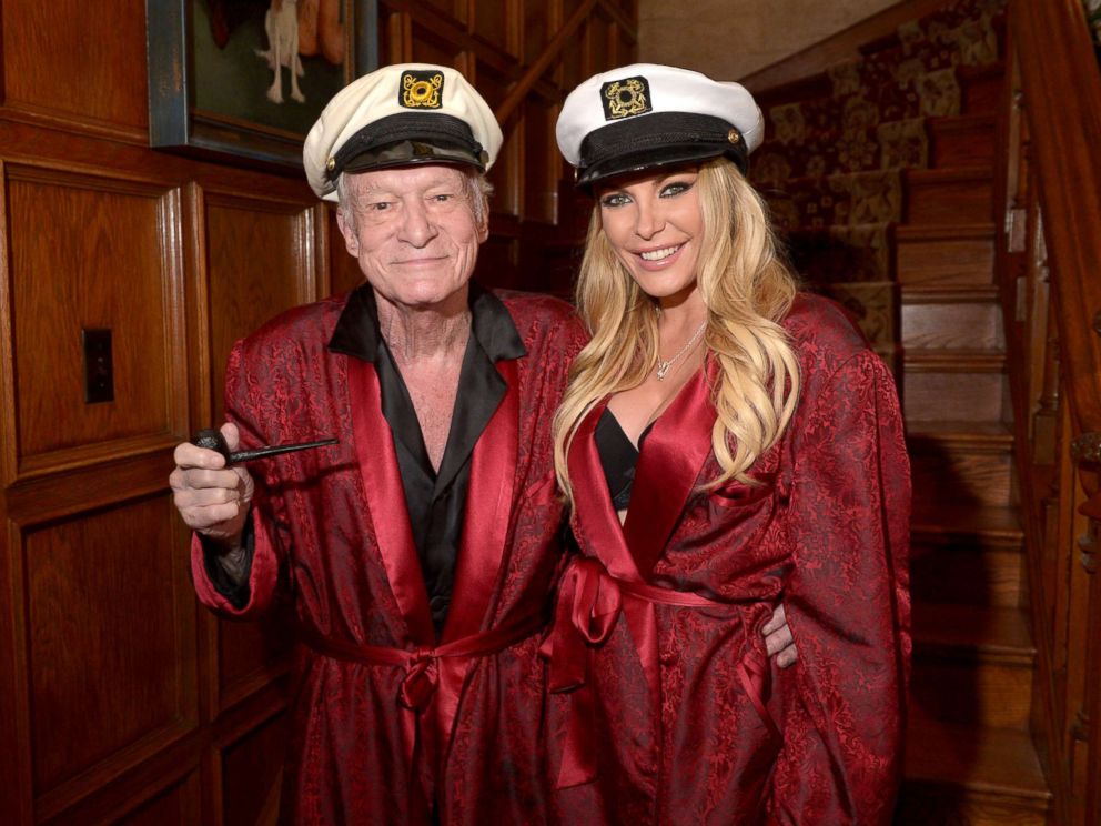 PHOTO: Hugh Hefner and Crystal Hefner attend Playboy Mansions Annual Halloween Bash at The Playboy Mansion, Oct. 25, 2014, in Los Angeles.