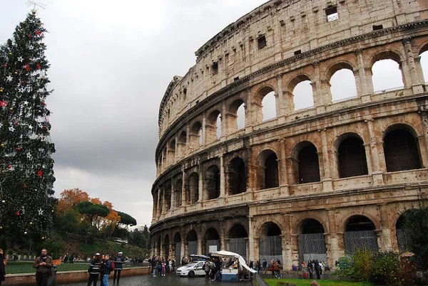 El Coliseo de Roma en Navidad