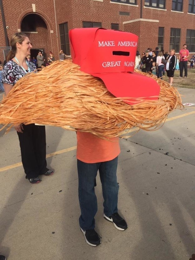 The kid who dressed as Trump's hair.