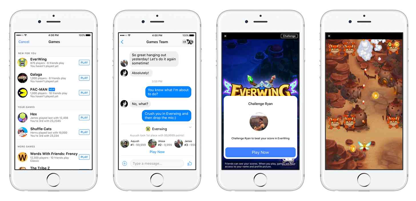 Facebook Messenger Games official