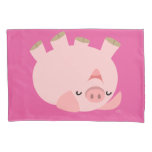 Cute Rolling Over Pig Pillowcase