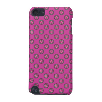 Hot Pink Polka Dot Pattern iPod Touch 5G Cover