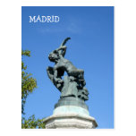 El Angel Caido, Retiro Park, Madrid Postcard