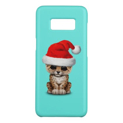 Cute Leopard Cub Wearing a Santa Hat Case-Mate Samsung Galaxy S8 Case