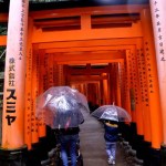 Fotos del Fushimi Inari de Kioto, Vero, Teo y Oriol en los torii