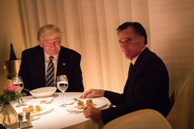 President-elect Donald Trump and former presidential candidate Mitt Romney had dinner together Tuesday night amid reports that Romney was being considered as Trump's Secretary of State.