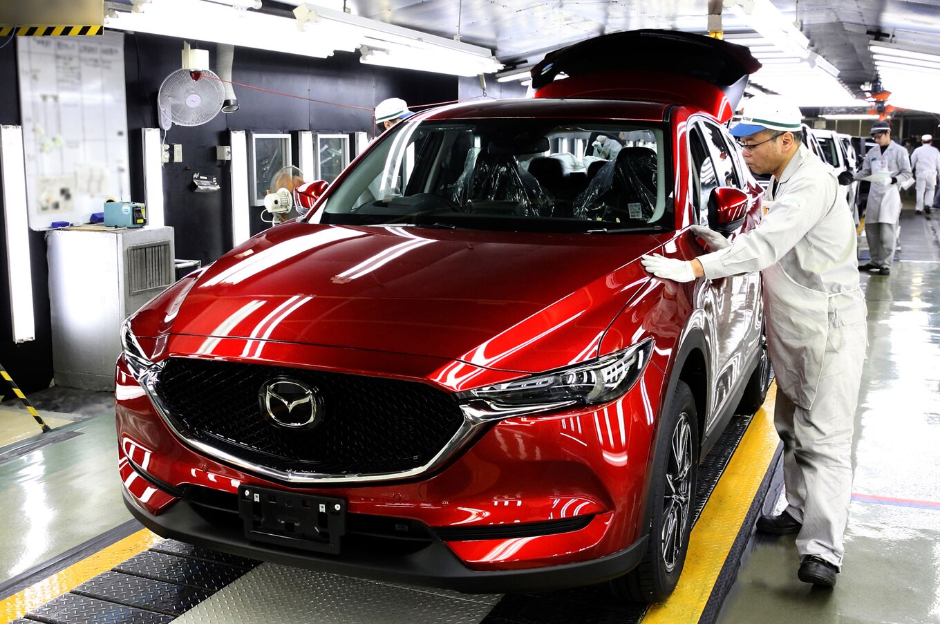 2017 Mazda CX 5 on assembly line