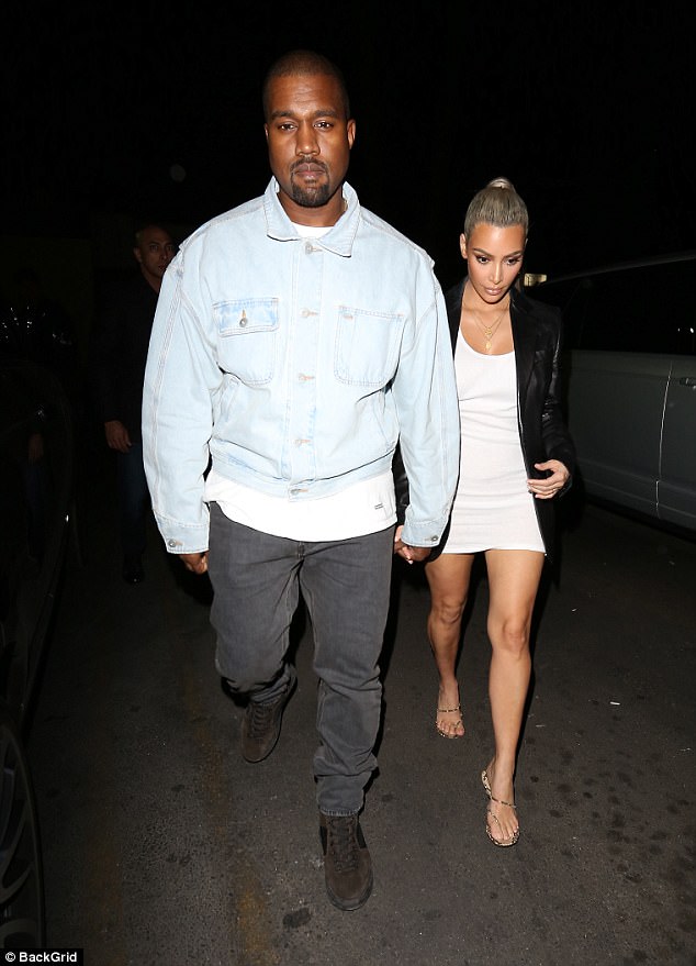 Kanye West Steps Out With Kim Kardashian For Her Belated Birthday Dinner
