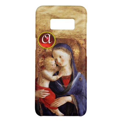 VIRGIN WITH CHILD Red Ruby Monogram Case-Mate Samsung Galaxy S8 Case