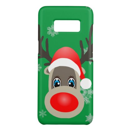 Rudolf - Christmas reindeer Case-Mate Samsung Galaxy S8 Case