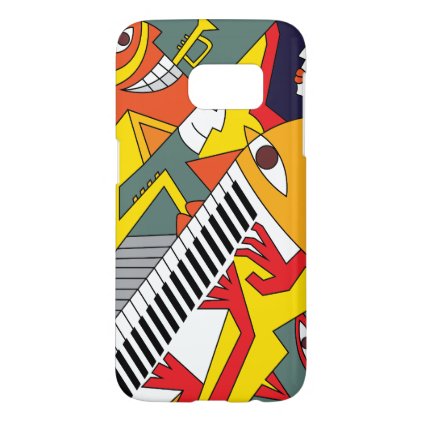 Abstract Fun Jazz Art Samsung Galaxy S7 Case