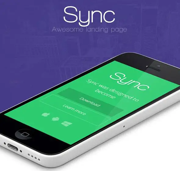 sync-wordpress-app-landing-page