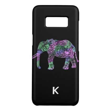 minimalist colorful tribal floral neon elephant Case-Mate samsung galaxy s8 case