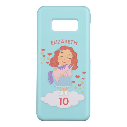 Birthday Girl With Cool Sweet Unicorn Trendy Funny Case-Mate Samsung Galaxy S8 Case