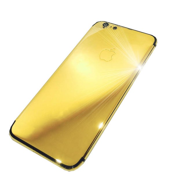 Do you still have a regular ol' iPhone? Sad! Get a 24-ct gold phone.