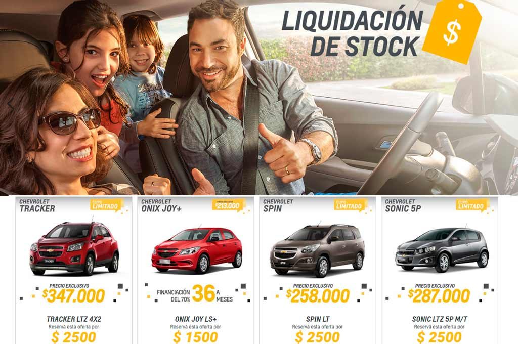 Argentina: Chevrolet liquida su stock en su tienda online