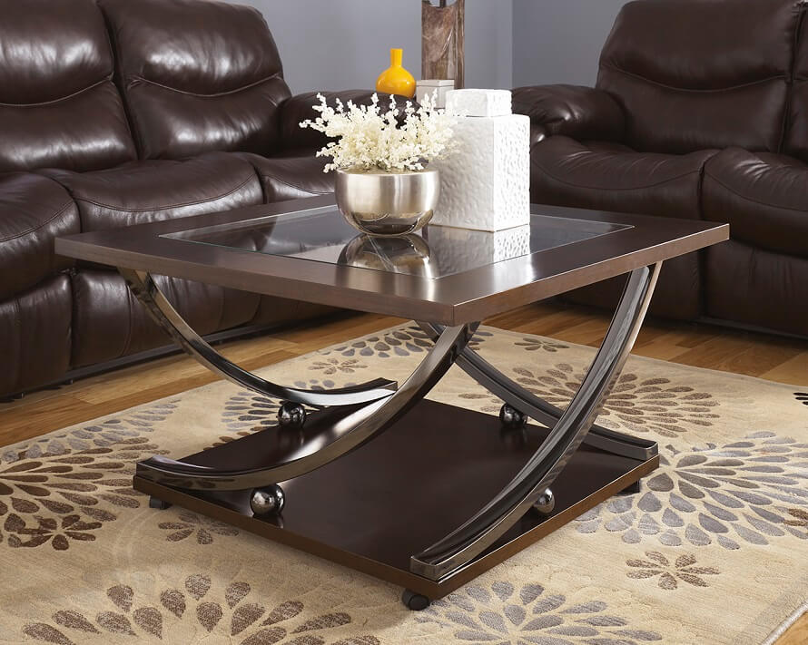 brown modern coffee table