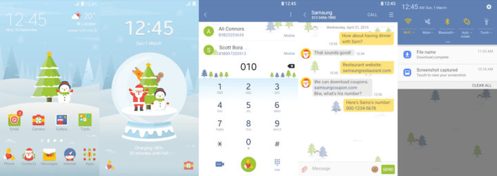 Samsung Galaxy Theme - Hello! Snowman