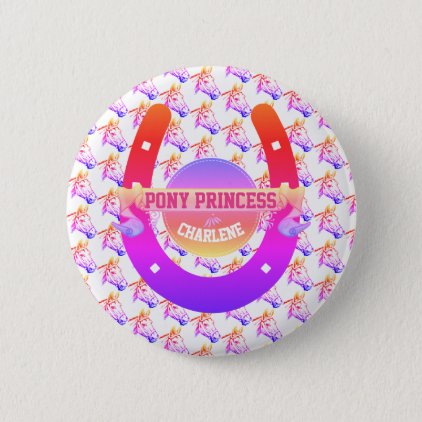 Pony Princess Button