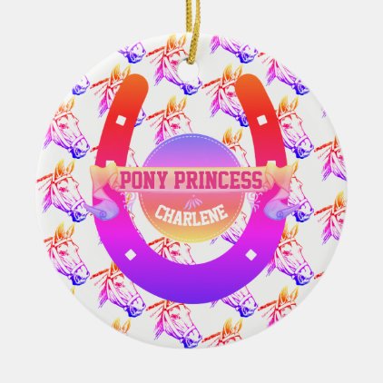 Pony Princess Ceramic Ornament