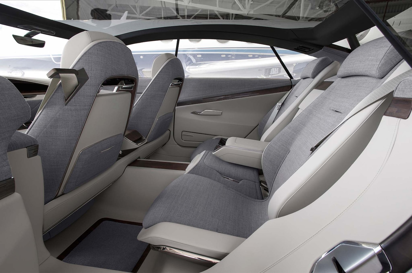 Cadillac Escala Concept rear interior seats