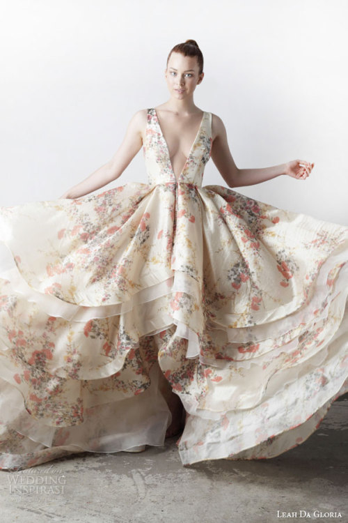 (via Leah Da Gloria Spring 2015 Wedding Dresses | Wedding...