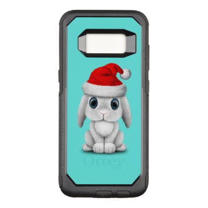 White Baby Bunny Wearing a Santa Hat OtterBox Commuter Samsung Galaxy S8 Case