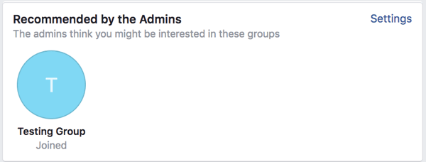 Click Settings to manage your linked groups.