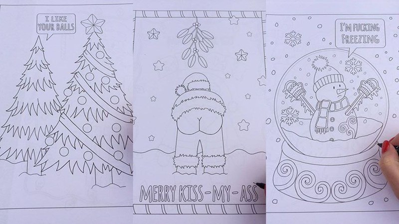 christmas,coloring book,deadpool,holiday,funny