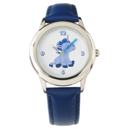 Cute Little Blue Unicorn Watch
