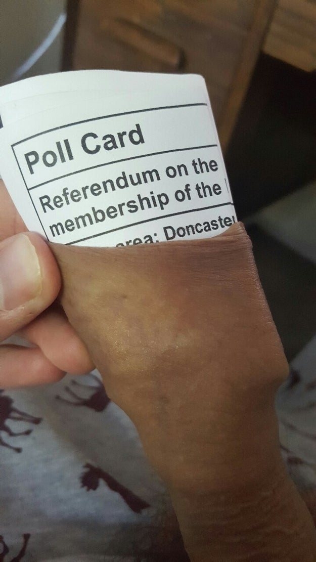 This British hero who expressed his opinion by sticking an EU referendum voting card into his foreskin.