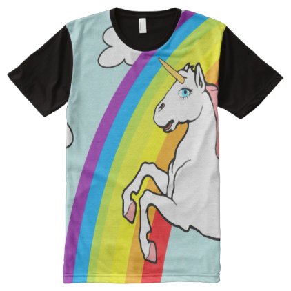 Unicorn Rainbow All-Over-Print T-Shirt
