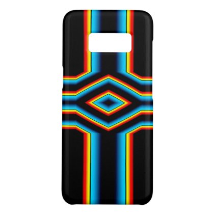 Red Black Blue Yellow Abstract Rainbow Neon Cross Case-Mate Samsung Galaxy S8 Case