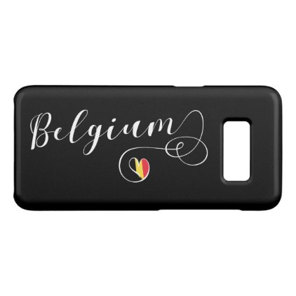 Heart Belgium Mobile Phone Case, Belgian Flag Case-Mate Samsung Galaxy S8 Case