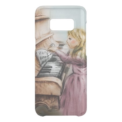Samsung Galaxy vintage case - Piano Girl