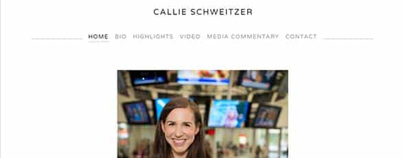 Callie Schweitzer Business Card Websites