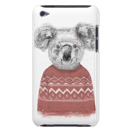 Winter koala (red) iPod touch case