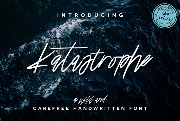 Katastrope-Font Signature Font Examples: Pick The Best Autograph Font