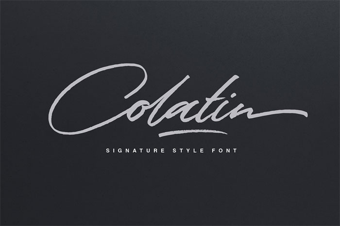 Colatin-Script Signature Font Examples: Pick The Best Autograph Font