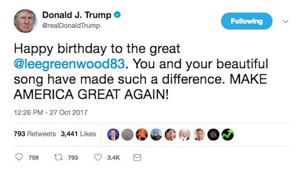 So, on Friday, the president attempted to show his appreciation to the singer by wishing him a happy birthday.