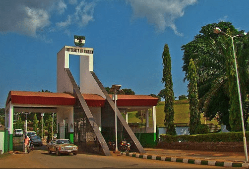 University of Nigeria UNN entrance main gate in Nsukka