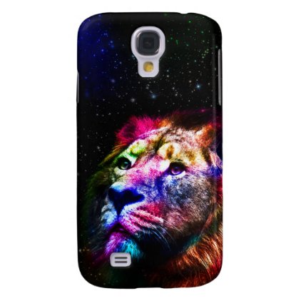 Space lion _caseSpace lion - colorful lion - lion Galaxy S4 Case