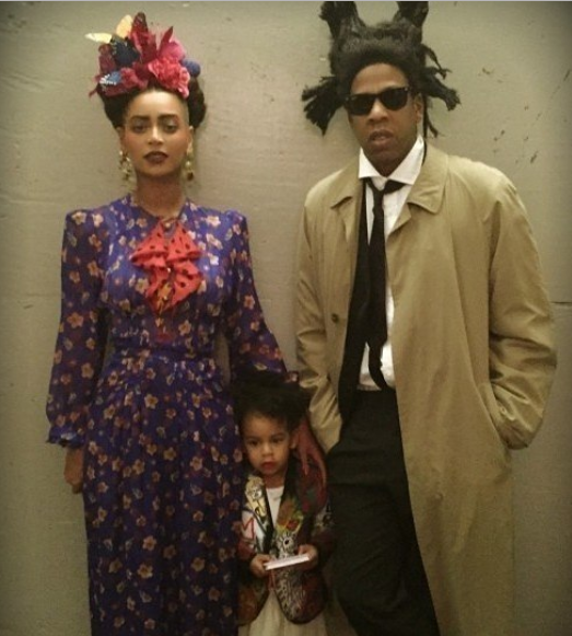 Beyonce, jay Z , Blue Ivy are beautiful in their Halloween costume