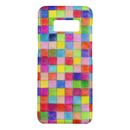 Colorful Colored In Graph Paper Squares Case-Mate Samsung Galaxy S8 Case